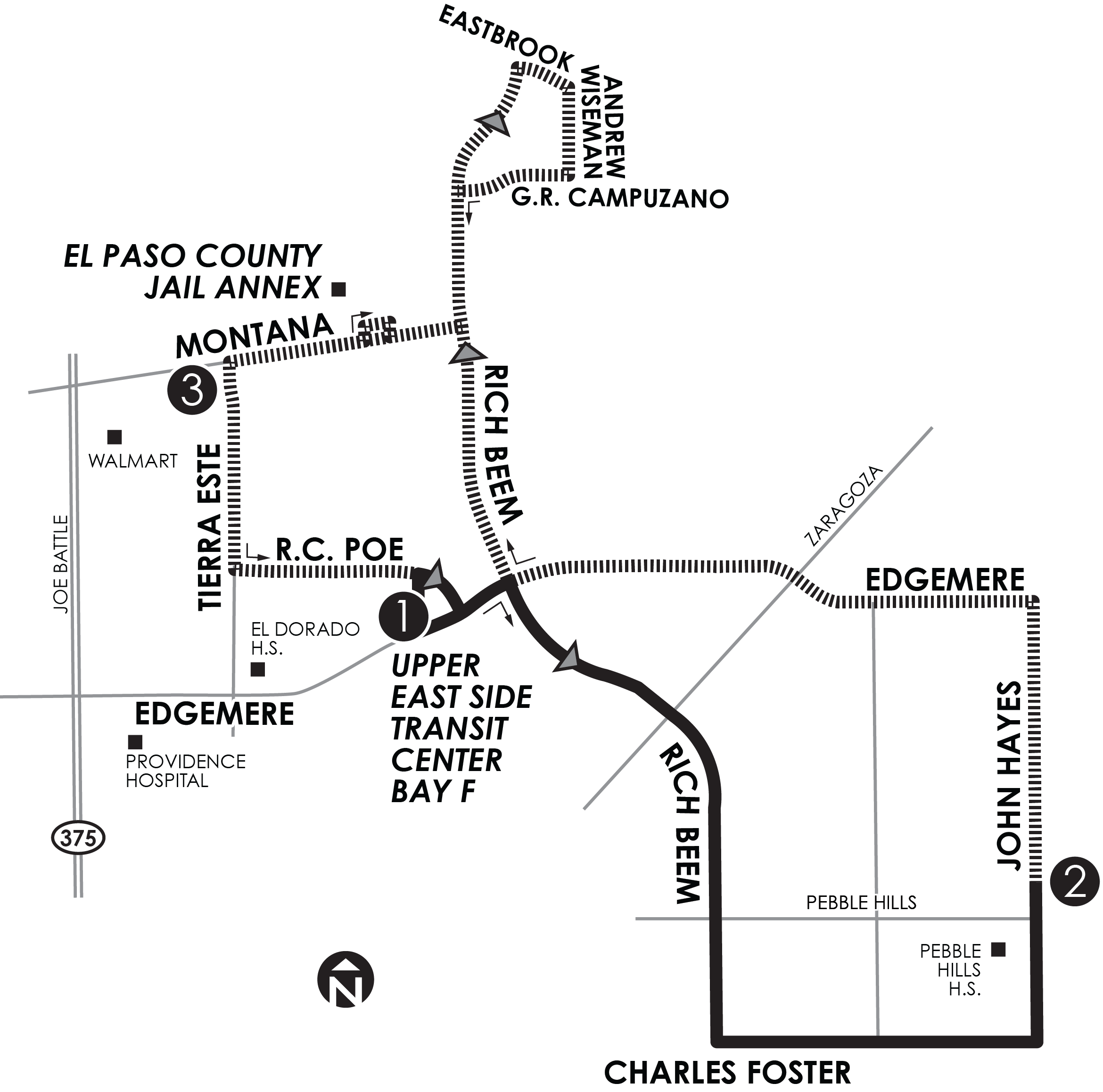 image of route map
