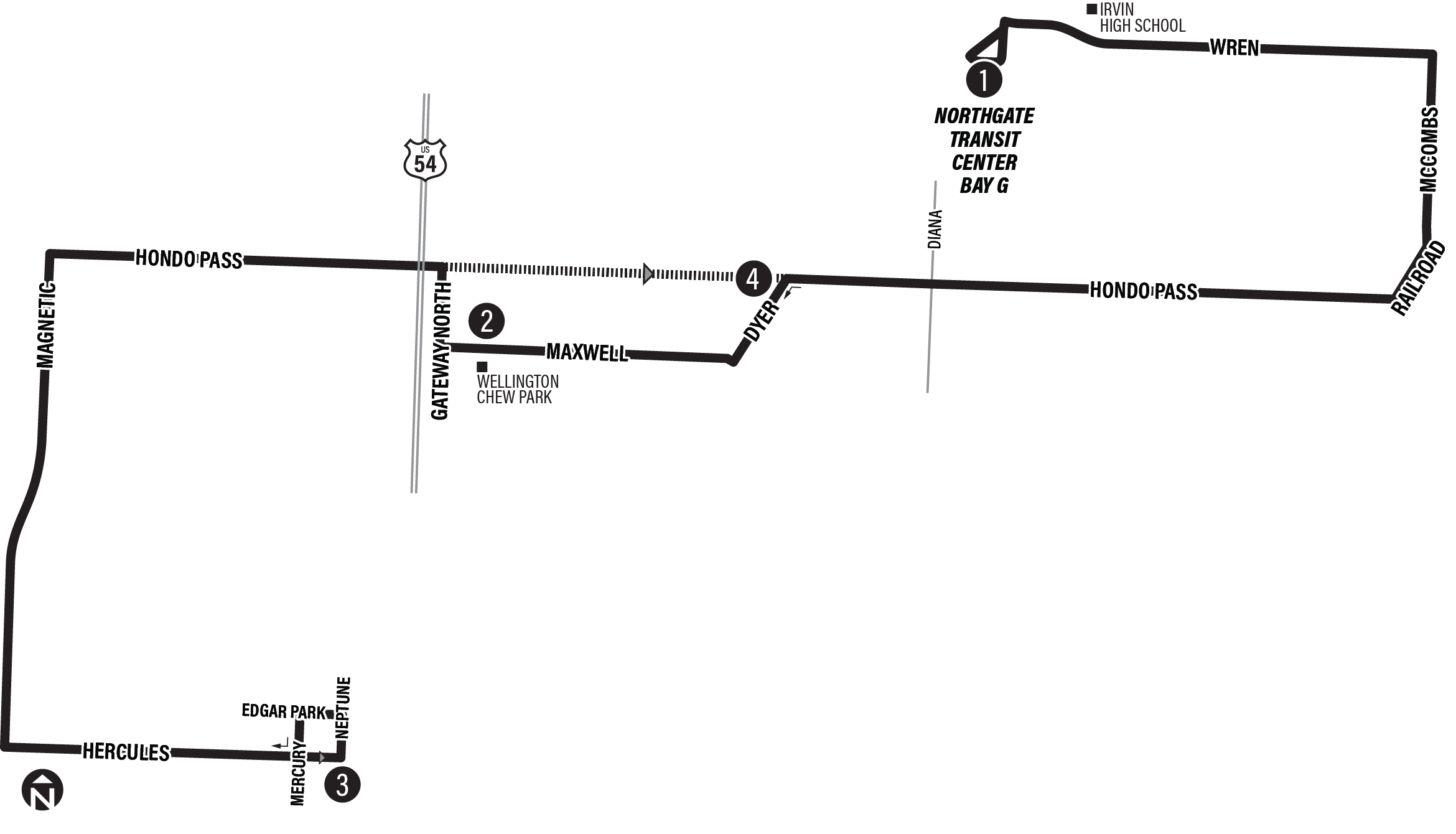 image of route map