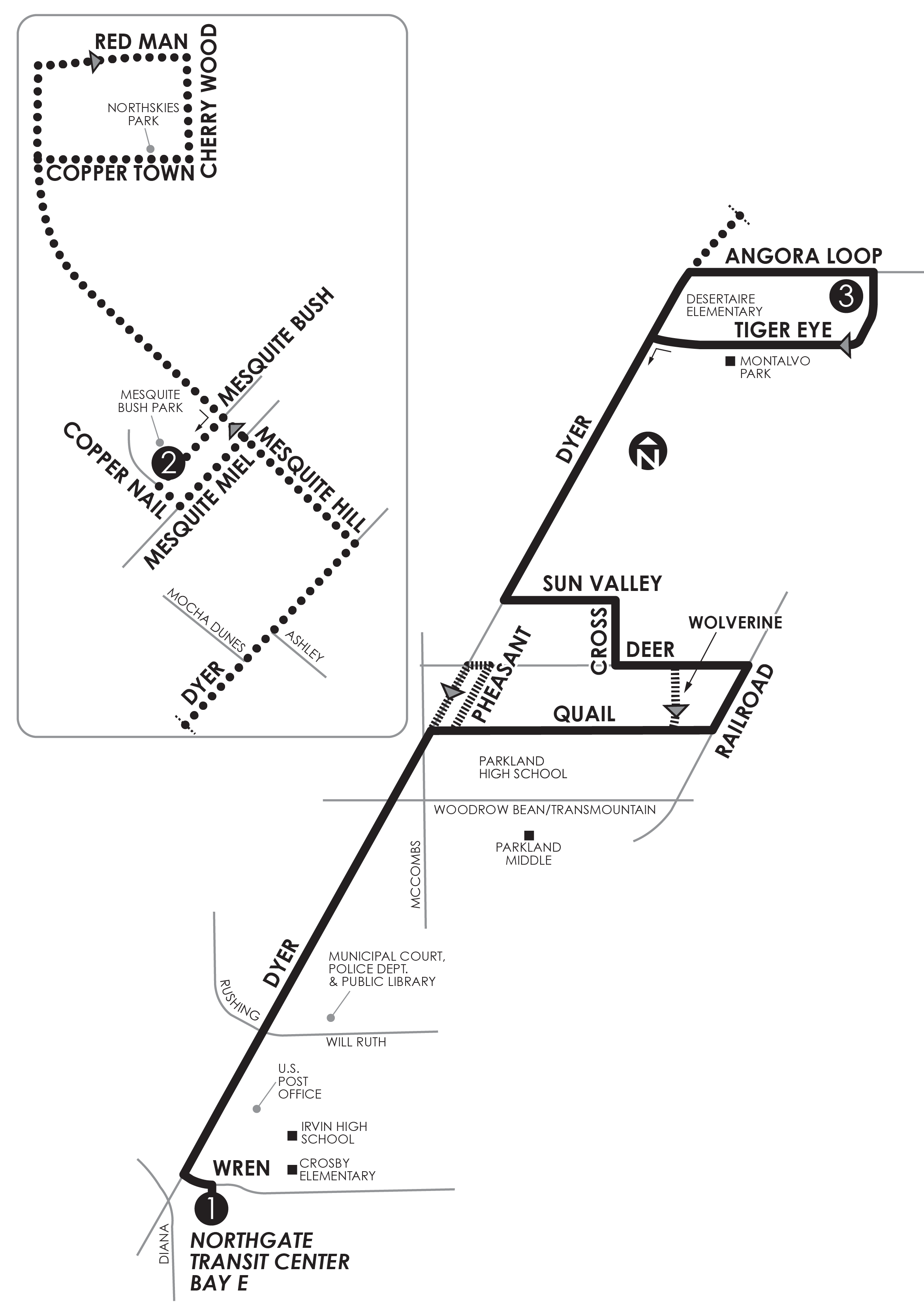 image of route map