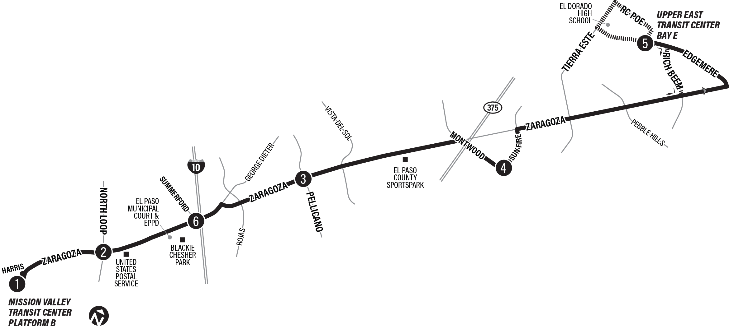 image of route map